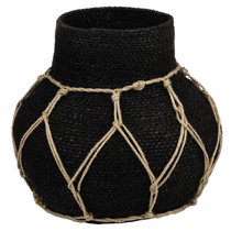 Ваза плетеная Black - Covali