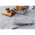 Прихватка-варежка серого цвета с принтом Спелая Смородина из коллекции Scandinavian touch, 14х32 см - Tkano
