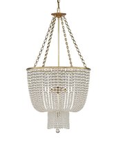 Золотая люстра Карла со стеклянными бусами, цвет золотой - Louvre Home