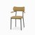 Обеденный стул Marla c подлокотниками, цвет бежевый/желтый/матовый черный - Cosmo