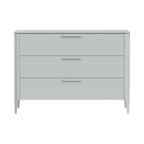 Комод Type 3 ящика ширина 120 см (светло-серый) - Ellipse
