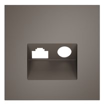 Накладка для розетки TV+RJ45 кат. 6, S70 капучино - Voltum