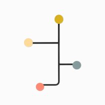 Настенная вешалка Map, цвет разноцветный - Cosmo