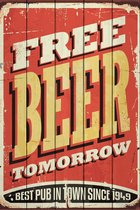 Free Beer Tomorrow 30х40 см, 30x40 см - Dom Korleone