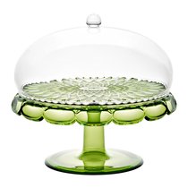 Блюдо для торта с крышкой Vanity, ?30 см, зеленое - Guzzini
