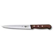 Нож филейный Victorinox Rosewood, гибкое лезвие, 18 см, ручка розовое дерево - Victorinox