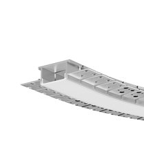 Алюминиевый профиль встраиваемый с боковым изгибом ALM-6214SB-S-2M - Maytoni