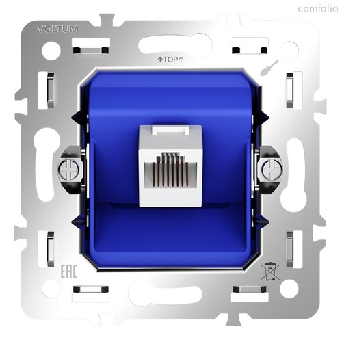 Механизм розетки компьютерной RJ45 кат.6, S70 - Voltum