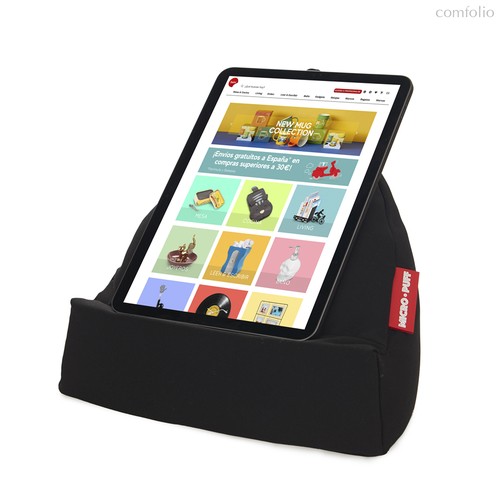 Подставка для планшета и смартфона Micro Puff черная, цвет черный - Balvi