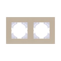 Рамка 2-постовая, стекло золотой Kollinger Reflex MG RM2GD - Kollinger