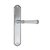 Дверная ручка на планке Fratelli Cattini GRACIA CERAMICA BIANCO PL02-CR полированный хром - Fratelli Cattini