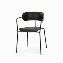 Обеденный стул Pedigree c подлокотниками, цвет черный - Cosmo