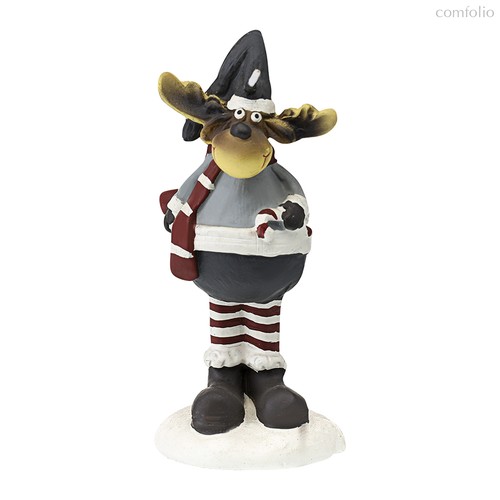Свеча декоративная Festive Moose из коллекции New Year Essential, 12 см - Tkano