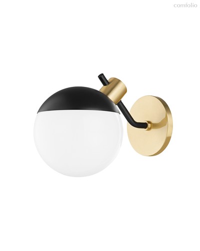 Чёрное бра Миранда, цвет золотой - Louvre Home