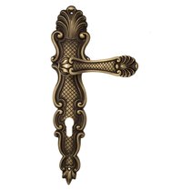 Дверная ручка Venezia Fenice CYL на планке PL92 матовая бронза - Venezia Collezione