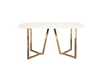 Стол обеденный, основание золото 160x90x75см - Garda Decor