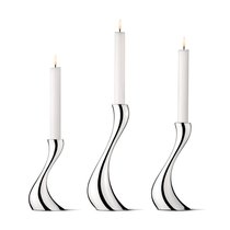 Набор подсвечников Georg Jensen Кобра 3 шт, сталь нержавеющая - Georg Jensen