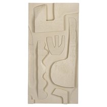 Панно декоративное Наскальные рисунки (G), цвет Молочный - Covali