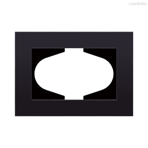 Рамка для двойной розетки, стекло черный Kollinger Reflex MG RM120BK - Kollinger