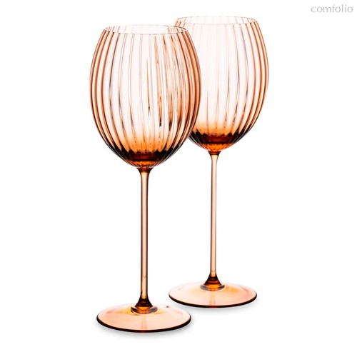 Набор бокалов для белого вина Anna Von Lipa Лион 380 мл, 2 шт, стекло хрустальное, кофейный - Anna Von Lipa