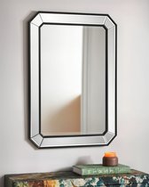 Зеркало в черной раме Леннокс, цвет черный - Louvre Home