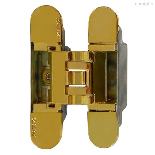 KUBICA 3000 DXSX, GOLD петля скрытая универсальная для дверей с притвором до 10мм ЗОЛОТО (60 kg) - Koblenz