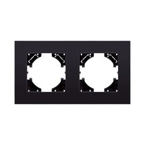 Рамка 2-постовая, стекло черный Kollinger Reflex MG RM2BK - Kollinger