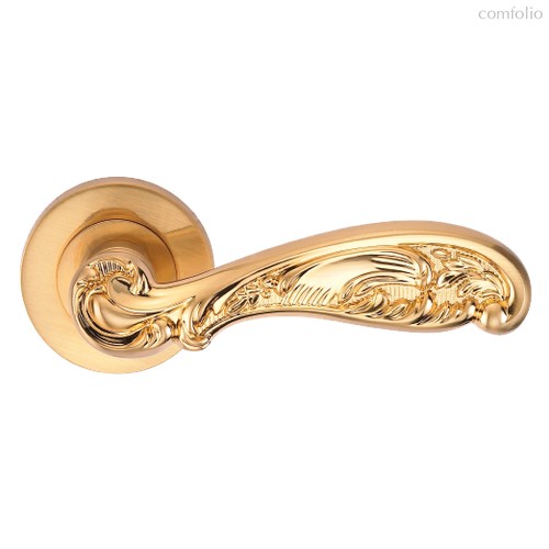 Ручка FLOR S. GOLD (20G) (на круглой розетке, матовое золото) - Archie