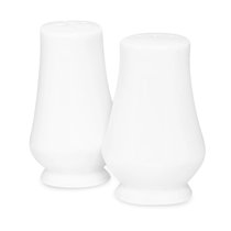 Набор солонки с перечницей Narumi Белый декор 8,5 см, фарфор костяной - Narumi