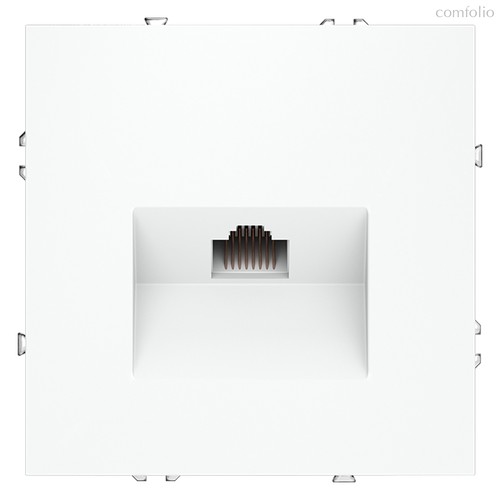 Розетка компьютерная встраиваемая VOLTUM S70 RJ45 кат.6, (белый матовый) - Voltum