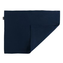 Салфетка двухсторонняя под приборы из умягченного льна темно-синего цвета Essential, 35х45 см - Tkano