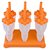Набор формочек для мороженого на палочке Tovolo "Ракета" 75мл, 6шт (оранжевый) - Tovolo