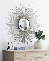 Серебряное зеркало-солнце Брук, цвет серебряный - Louvre Home