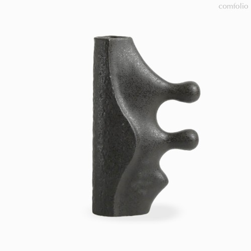 Ваза Streamline Cross convex, цвет черный - Cosmo