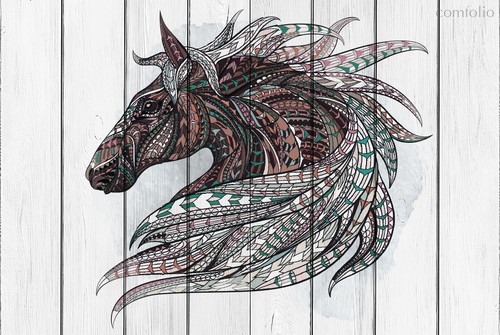 Тотем Лошадь 60х60 см, 60x60 см - Dom Korleone