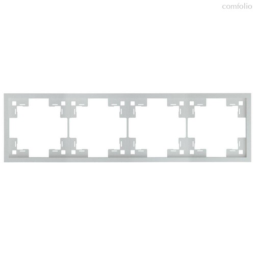 Четырехместная рамка 35840 SV, серебро - Rikett