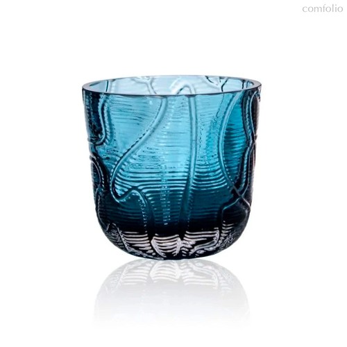 Набор стаканов Klimchi Кора 200 мл, 2 шт, богемское стекло, голубой - Klimchi
