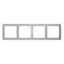 Рамка пластиковая VOLTUM S70 на 4 поста, серый - Voltum