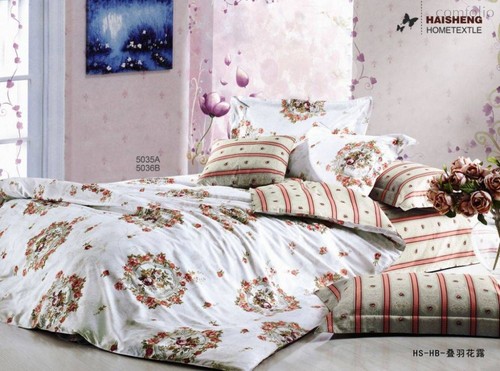 Комплект постельного белья С-115, цвет белый, 2-спальный - Valtery