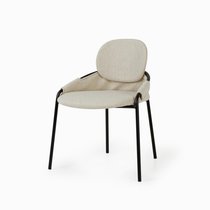 Обеденный стул Claudio, цвет бежевый/черный - Cosmo