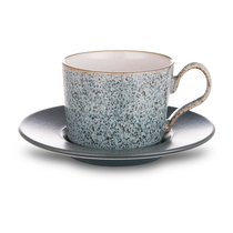 Чашка чайная с блюдцем Denby Студио Грэй 260 мл, керамика жаропрочная - Denby