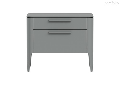 Тумба прикроватная Type 2 ящика ширина 60 см (серый) - Ellipse
