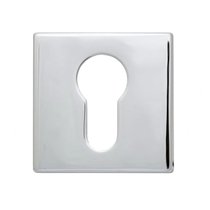 Накладка под цилиндр на квадратном основании COLOMBO FF23-CR полированный хром (2 шт) - Colombo Design