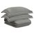 Комплект постельного белья без простыни из египетского хлопка Essential, серый, полутороспальный, цвет серый, 1.5-спальный - Tkano