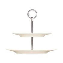 Этажерка 2-ух ярусная (тарелки с бортом) d28.7 h25.5см металл фарфор - Bauscher