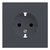Лицевая панель для розетки 2к+з 35632 BT, базальт - Rikett