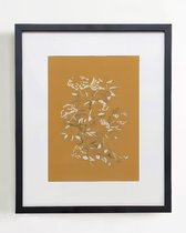 Интерьерный постер Mustard Flowers-I, цвет бежевый - Louvre Home