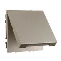 Розетки и выключатели: Розетка с крышкой, мембраной, с з/к 16А 250В IP44, пружинные зажимы, слоновая кость матированная, Superior - Kanlux