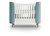 Кроватка KIDI Soft mini cпальное место 60*120 см (бирюзовый) - Ellipse