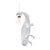 Настольная лампа Seletti Хамелеон спускается вниз USB 21,5x11 h10 см, смола, белая - Seletti